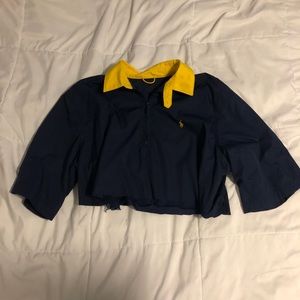 cropped polo shirt